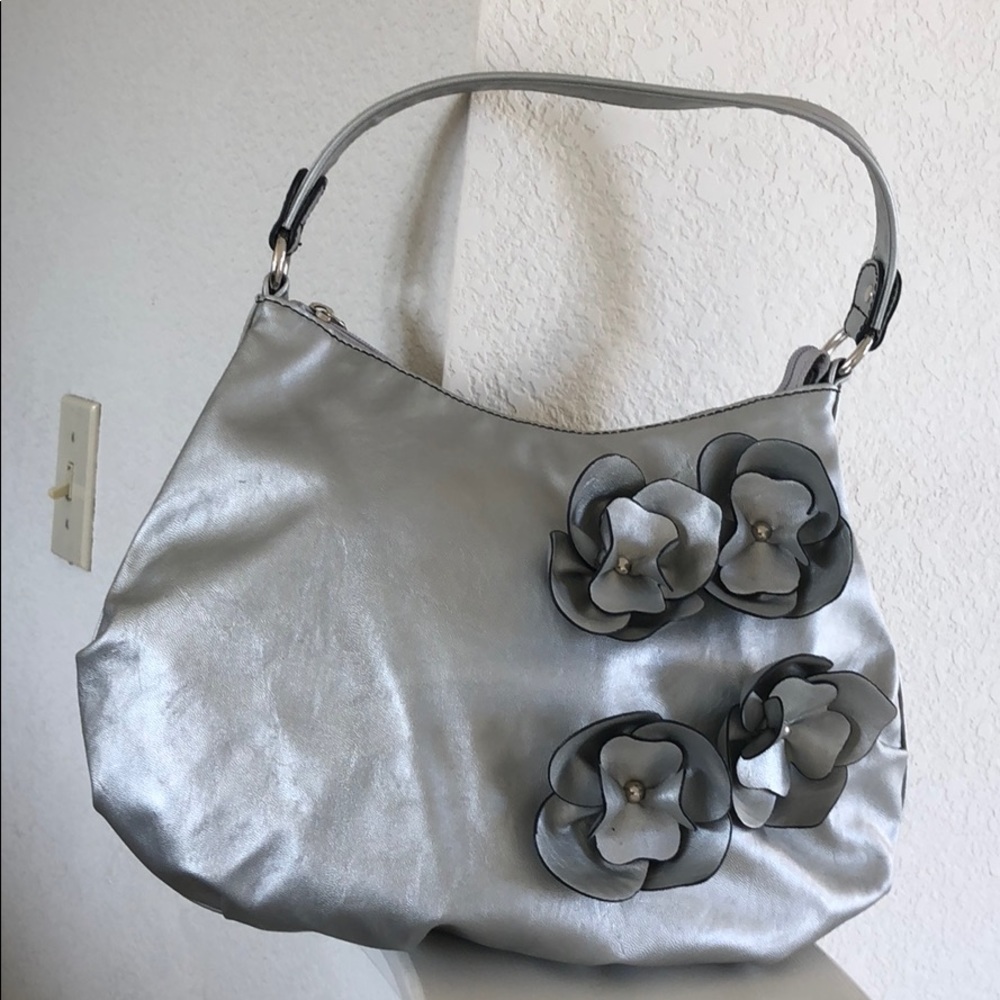 Nine & Co. Silver Hobo Bag
